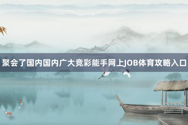 聚会了国内国内广大竞彩能手网上JOB体育攻略入口