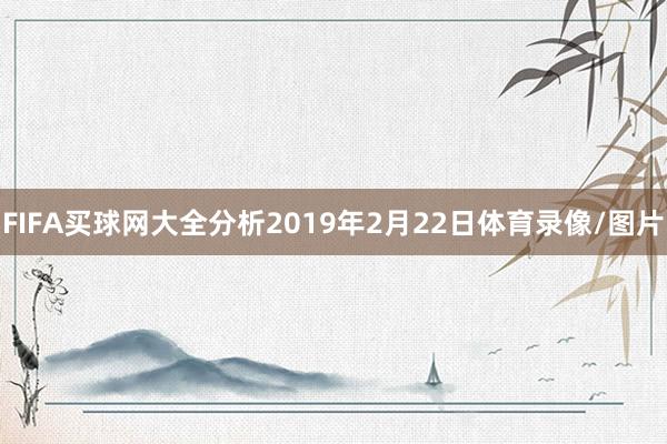 FIFA买球网大全分析2019年2月22日体育录像/图片