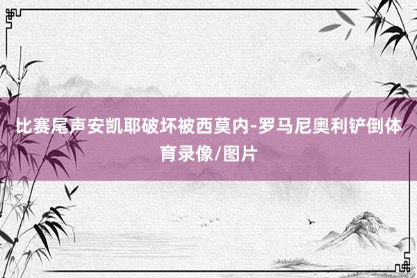 比赛尾声安凯耶破坏被西莫内-罗马尼奥利铲倒体育录像/图片